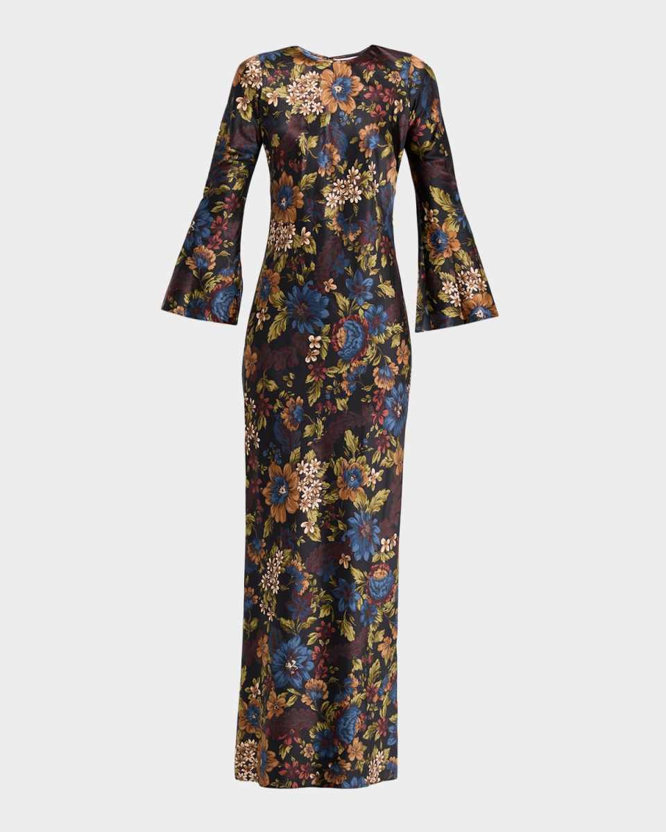 Gemma Floral Long-Sleeve Maxi Dress